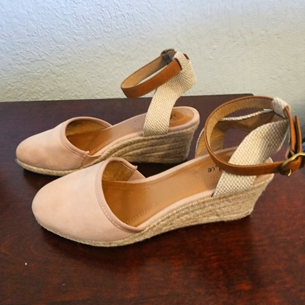 Style & Co. Wedge espadrilles sandals  size 6.5